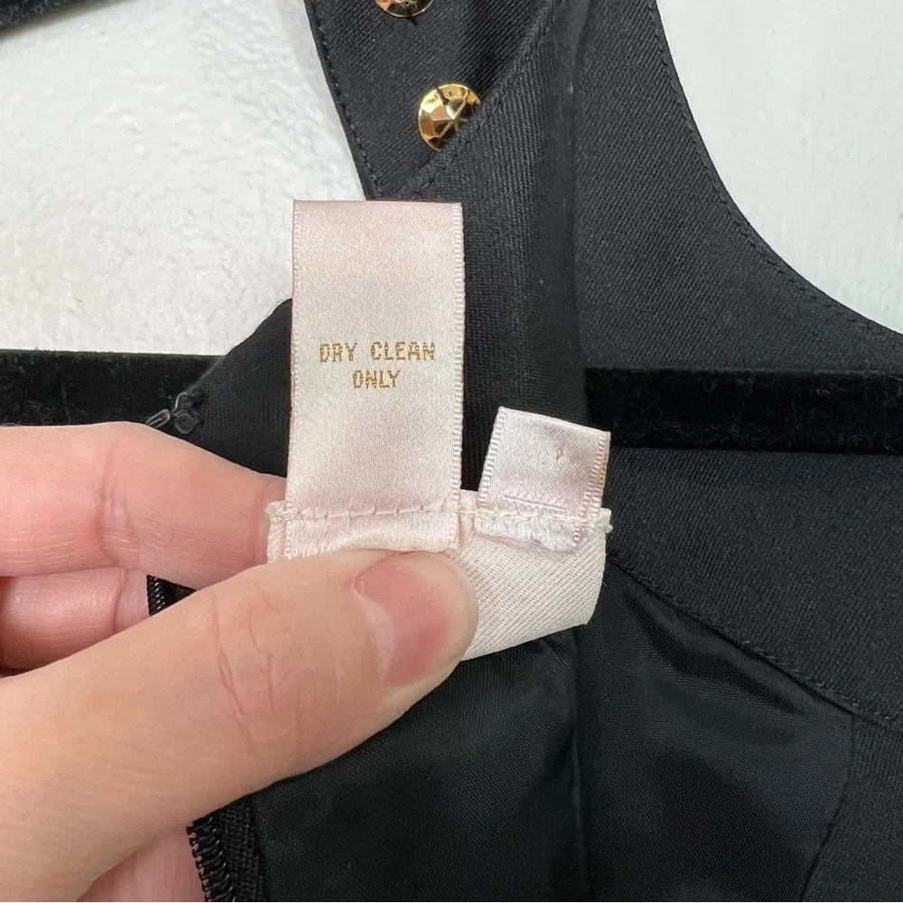 TRACY REESE Gold and Black Keyhole Classic Dress size 10
